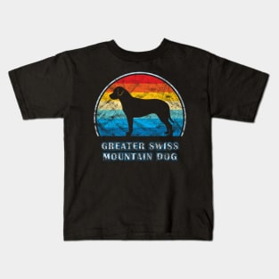 Greater Swiss Mountain Dog Vintage Design Kids T-Shirt